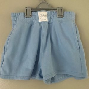 Hollister light blue, size xs sweat shorts. True to size, barely worn